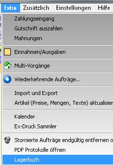 Artikel Lagerführung