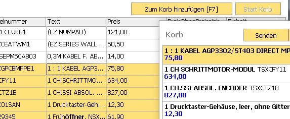 Artikelkatalog als CSV,  Datanorm 4/5,  Excel  und ZIP