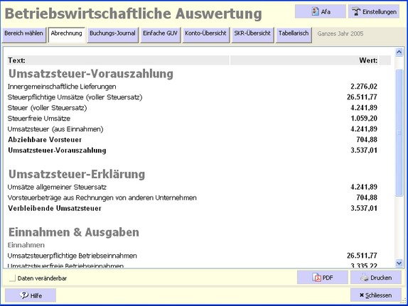 Umsatzsteuer EÜR DATEV