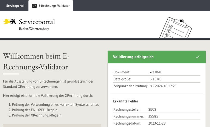 XRechnung an öffentliche Auftraggeber in Deutschland