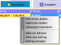 Rechnungen nachträglich ändern