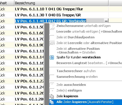 Supportanfrage  Ein anderes Unternehmen benötigt den Inhalt eines Angebotes