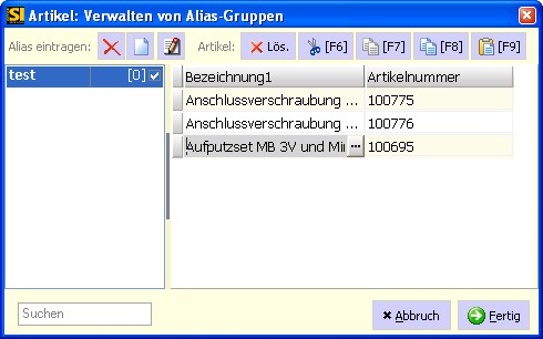 Supportanfrage Ich möchte ganz schnell  bestimmte Artikel in einen Auftrag einfügen