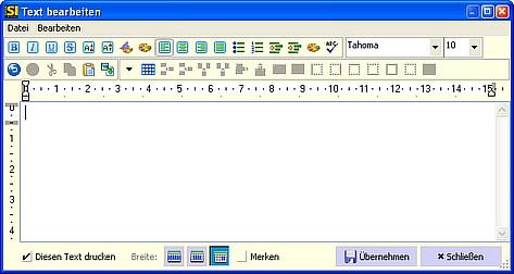 Supportanfrage Langtexte