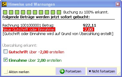 Supportanfrage Wie funktioniert der automatische Zahlungsabgleich