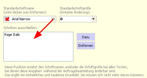 Unterschrift in einer speziellen Schriftart funktioniert nicht