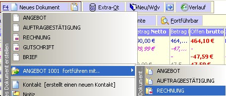 Angebot und Rechnung erstellen