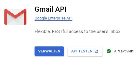 Email senden OAUTH2-Client bei Google bauen