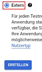 Email senden OAUTH2-Client bei Google bauen