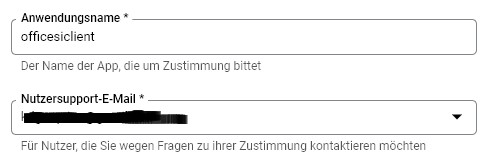 Email senden OAUTH2-Client bei Google bauen