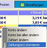 Rechnungen nachträglich ändern